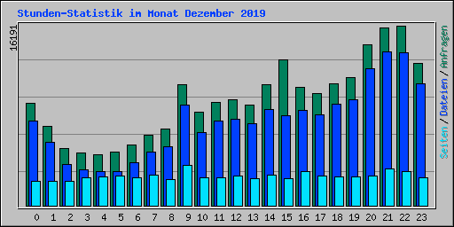 Stunden-Statistik im Monat Dezember 2019