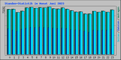Stunden-Statistik im Monat Juni 2023