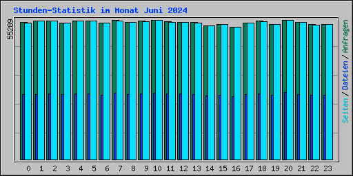 Stunden-Statistik im Monat Juni 2024